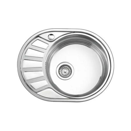 Мойка для кухни врезная LEDEME L85745-6R из нержавеющей стали, 57*45 см правая с сифоном