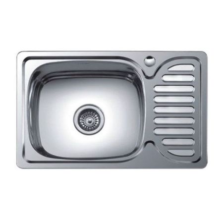 Мойка для кухни врезная LEDEME L96642 из нержавеющей стали, 66*42 см с сифоном