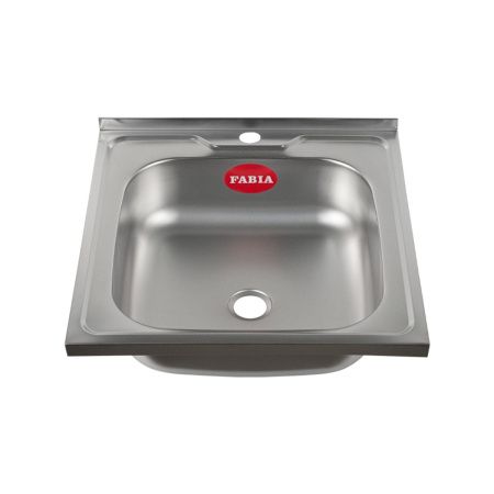Мойка для кухни накладная FABIA м00002 из нержавеющей стали, 50*50 см без сифона