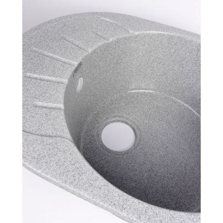 Мойка для кухни врезная BERGG Granit Тейлор Z10Q8 темно-серая из литьевого мрамора, 57.5*44 см без сифона