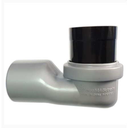 Нижняя часть трапа MAGdrain пластиковая для бокового подключения к канализации  015