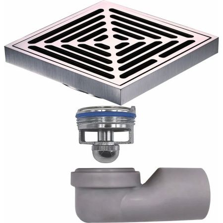 Нижняя часть трапа MAGdrain пластиковая для бокового подключения к канализации  015