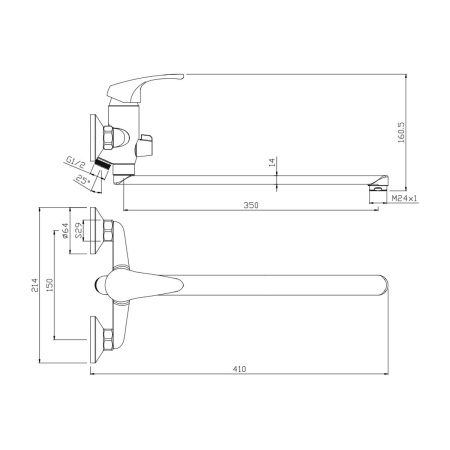 Смеситель для ванны Olive's Avila 02221AV