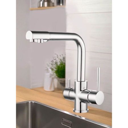 Смеситель для кухни Gross Aqua Ecolife 3120609C с подключением к фильтру воды