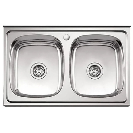 Мойка для кухни накладная LEDEME L98060B из нержавеющей стали, 80*60 см без сифона