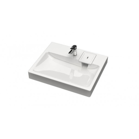 Раковина для ванной BERGG Адель V53D1 над стиральной машиной