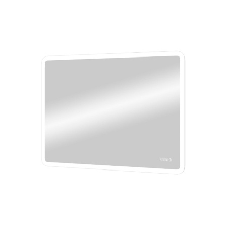 Зеркало для ванной Demure ЗЛП567 800x600 LED подсветка сенсорный выключатель и часами