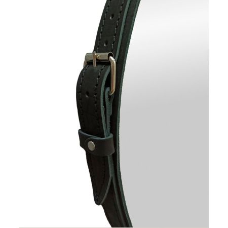 Зеркало  Ритц D 500 на ремне из натуральной кожи черного цвета