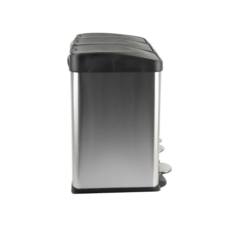 Ведро для мусора Санакс 10245 из нержавеющей стали на 3 Бака 45 л