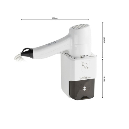 Фен для волос GFmark 6812 с розеткой 1200W