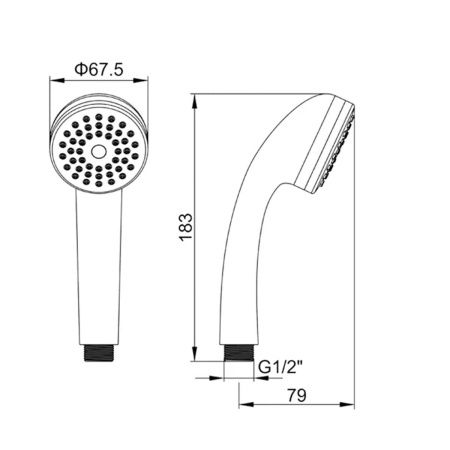Лейка для душа Ledeme L04