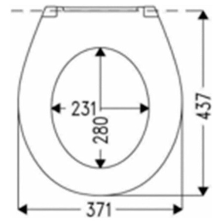Сиденье для унитаза HARO Каладон 528477 Белое