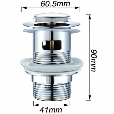 Донный клапан LEDEME с переливом L66-2