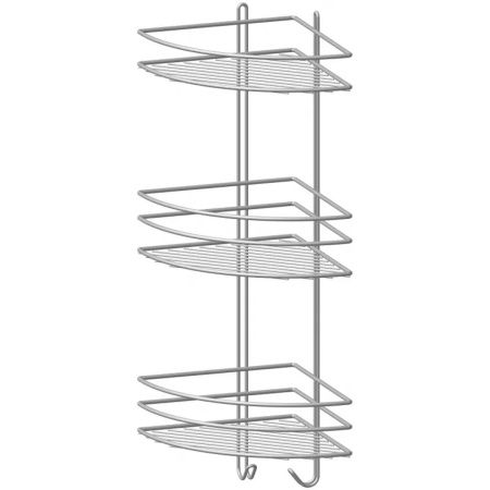 Полка для ванной ProfFero П0002065 Хром угловая настенная 3 яруса Полка для ванной ProfFero П0002065 Хром угловая настенная 3 яруса