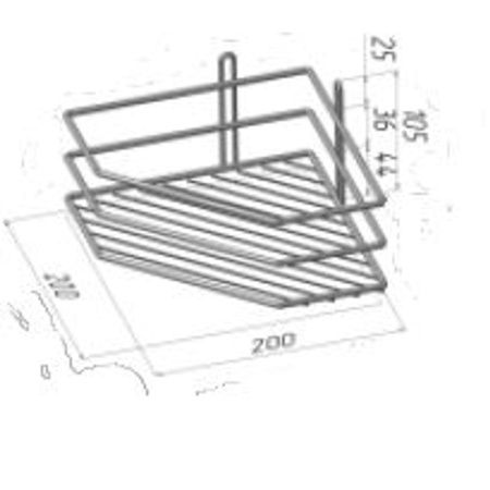 Полка для ванной ProfFero П0001905 Белая угловая настенная 1 ярус