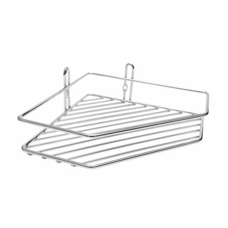 Полка для ванной ProfFero П0001905 Белая угловая настенная 1 ярус