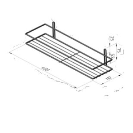 Полка для ванной ProfFero П0002022 Белая настенная 1 ярус
