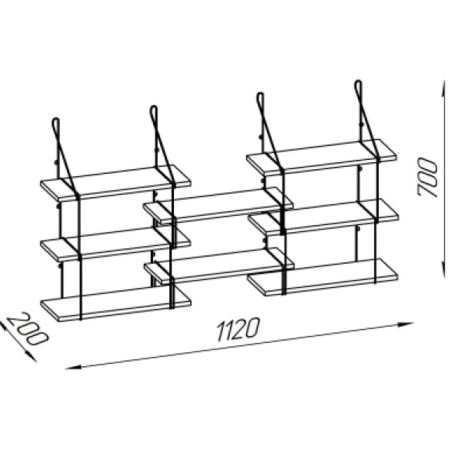 Полка для ванной ProfFero П0002062 Белая настенная многоярусная