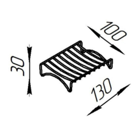 Мыльница для ванной ProfFero П0002421 Белая настольная