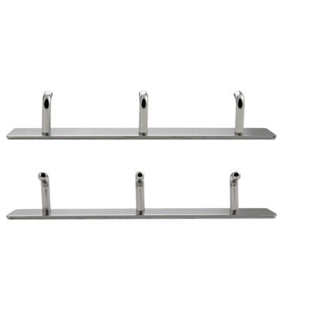 Вешалка для ванной BRIMIX 537 с 3-мя крючками тройной из нержавеющей стали