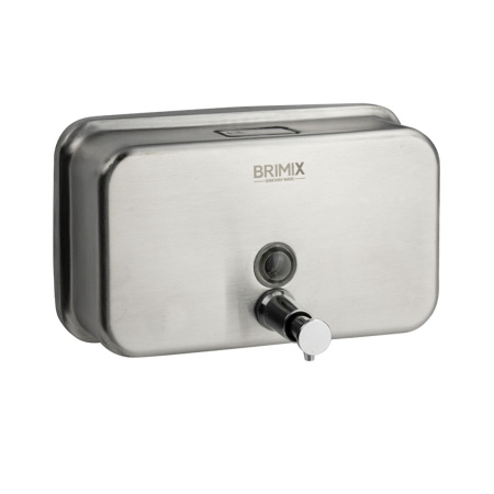 Дозатор для жидкого мыла BRIMIX 651 настенный из нержавеющей стали 1200 мл