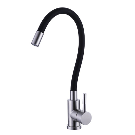Смеситель для кухни Olive's Balear 13435-3BL с гибким изливом черный