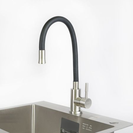 Смеситель для кухни Olive's Balear 13435-3BL с гибким изливом черный