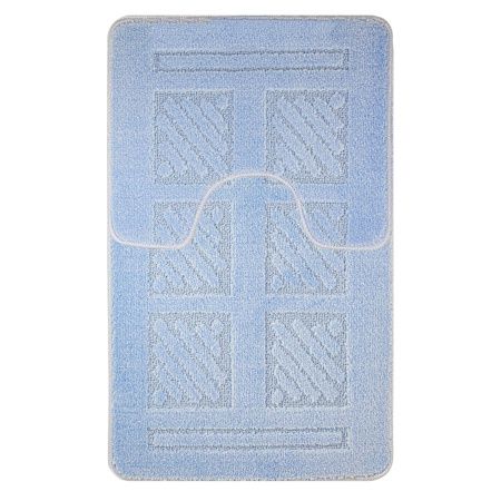 Коврик для ванной Санакс 00282 CLASSIC UNI двойной  Голубой 55х90 + 45х55 см