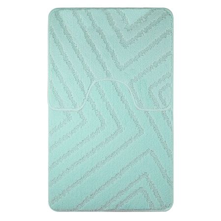Коврик для ванной Санакс 00286 CLASSIC UNI двойной  Бирюзовый 55х90 + 45х55 см