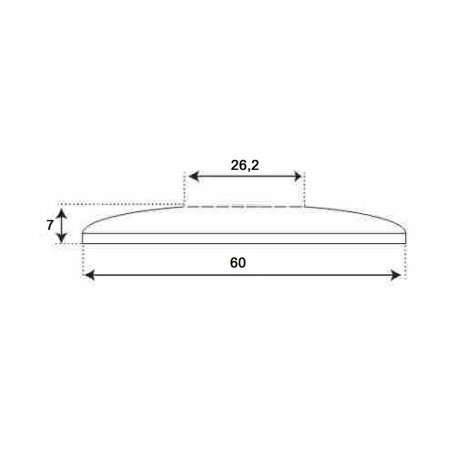 Отpaжaтeль плоский TIM K03-0703S 3/4
