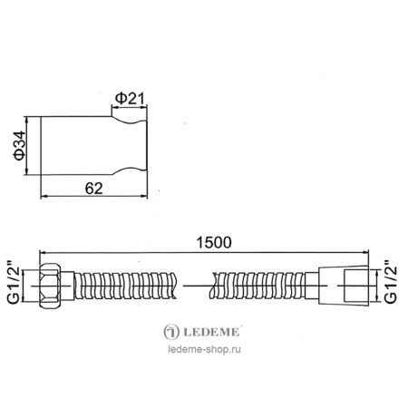 Набор для биде LEDEME L74-3