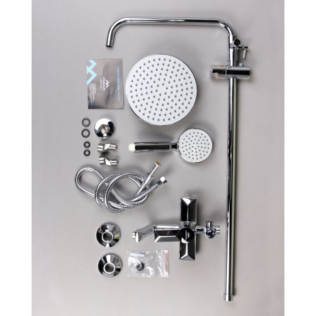 Душевая система FASHUN A2418 со смесителем с тропическим душем