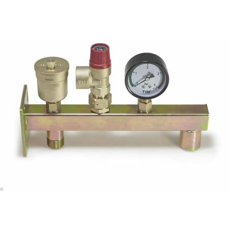 Группа безопасности для котла 3/4"х3/4" Вр/Нр Tim JH1021-3 c настенным креплением