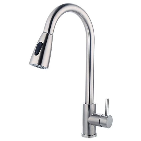 Смеситель для кухни Fashun A56109 с высоким вытяжным изливом