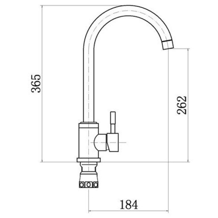 Смеситель для кухни Fashun A54009-A