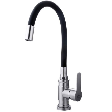 Смеситель для кухни Fashun A54401-7 c гибким изливом черный