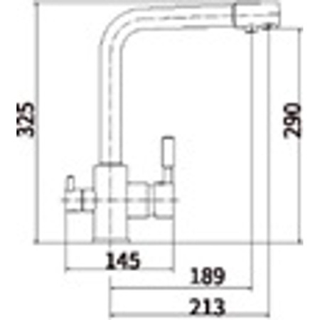 Смеситель для кухни Fashun A4352 с подключением к фильтру воды