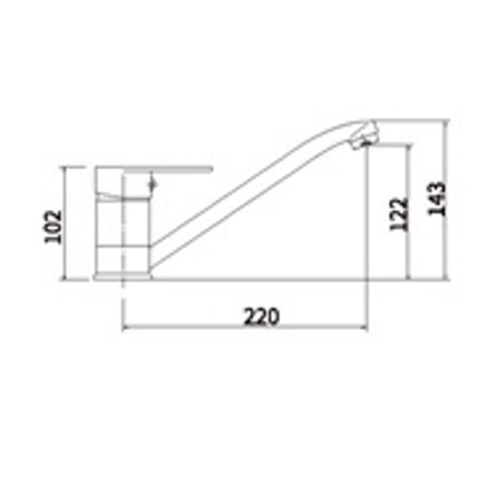 Смеситель для кухни Fashun A54205