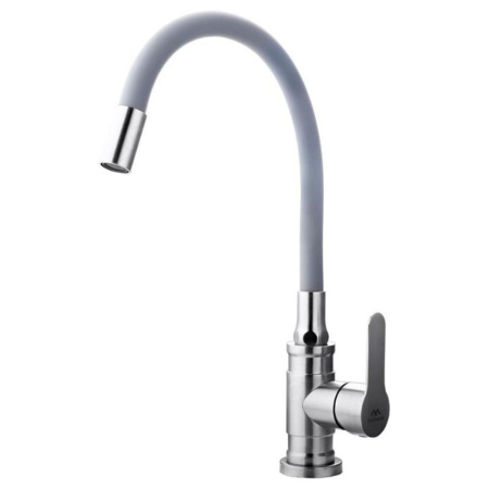 Смеситель для кухни Fashun A54401-12 c гибким изливом серый