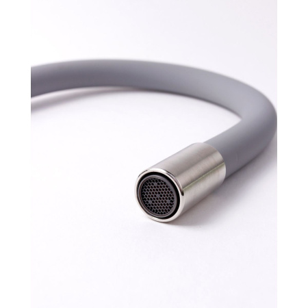 Смеситель для кухни Fashun A54401-12 c гибким изливом серый