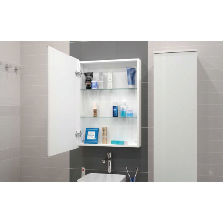 Зеркало-шкаф Allure МВК003 550х800 LED подсветка сенсорный выключатель Зеркало-шкаф Allure МВК003 550х800 LED подсветка сенсорный выключатель