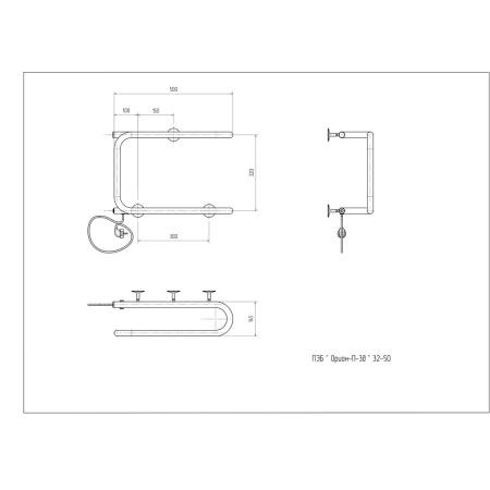 ПЭБ АРГО Орион П 3Д 50-32, 60 вт (К-универсальное, Белый глянец) 08544