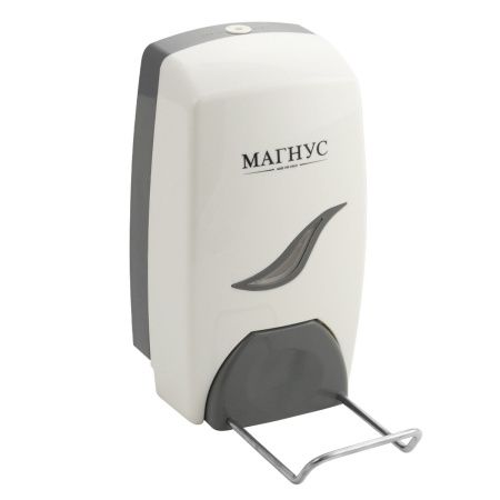 Дозатор для жидкого мыла MAGNUS 695 Белый локтевой настенный 1000 мл