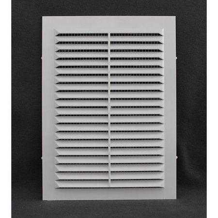 Космовент Решетка вентиляционная 206х300 в рамке с москитной сеткой пластиковая белая арт.ЛР206 (90)