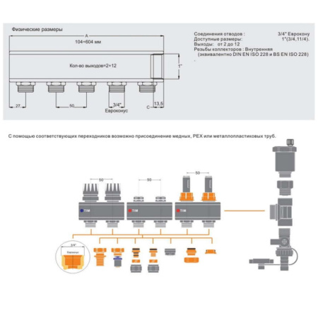 Коллекторная группа без расходомеров 1