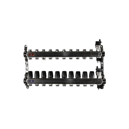 Коллекторная группа без расходомеров 1" Tim KBS5010 Квадрат на 10 ходов