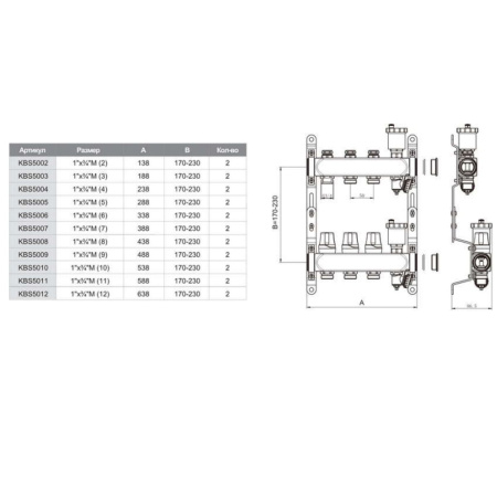 Коллекторная группа без расходомеров 1