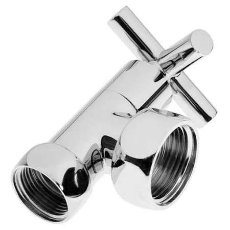 Вентиль запорный угловой для полотенцесушителя TIM KV10-LFF043 1"х3/4"