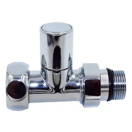 Вентиль запорный прямой для полотенцесушителя TIM KV01-FM042 1"х1/2"