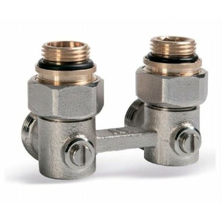 Узел TIM Узел ниж.подкл.радиатора с шар. кр. УГЛОВОЙ 1/2"x3/4" ME221AC